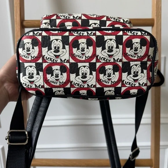 Loungefly Disney Parks Mickey Mouse Club Mini Backpack - Like New- Black & White - Picture 4 of 14